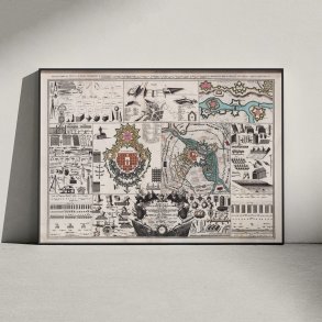 Krigsingeni�r- og Artillerikort 1737 - Historisk kort