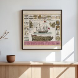 Historiske Skibe og S�fart 1715-1724 - Kobberstik