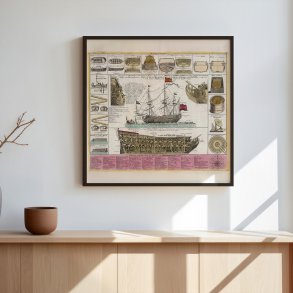 Historiske Skibe og S�fart 1715-1724 - Kobberstik