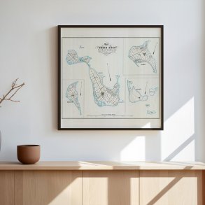 Kort over Drej� Sogn 1866 - Historisk sognekort