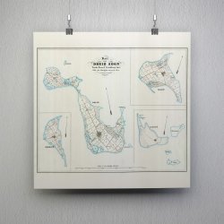 Kort over Drej� Sogn 1866 - Historisk sognekort