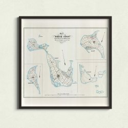 Kort over Drej� Sogn 1866 - Historisk sognekort