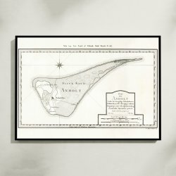 Kort over Anholt 1792 - Videnskabernes Selskab