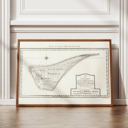 Kort over Anholt 1792 - Videnskabernes Selskab