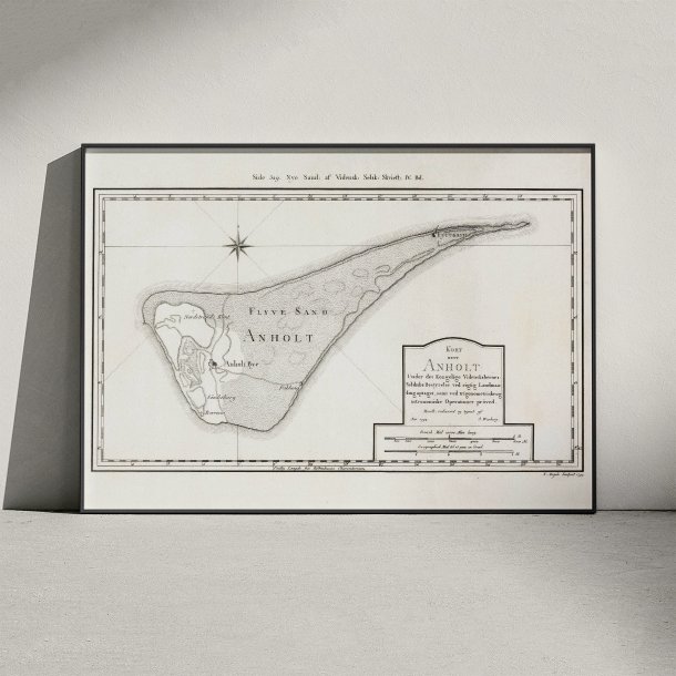 Kort over Anholt 1792 - Videnskabernes Selskab