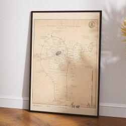 Middelgrunden 1820 - H�ndtegnet s�kort