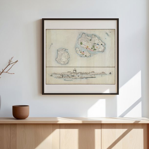 Christians� 1740 - Milit�rt topografisk kort