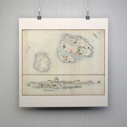 Christians� 1740 - Milit�rt topografisk kort