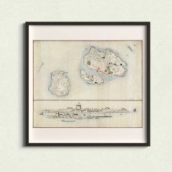 Christians� 1740 - Milit�rt topografisk kort