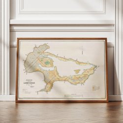 Lammefjorden 1878 - Historisk landkort