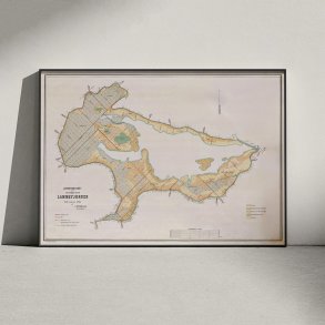 Lammefjorden 1878 - Historisk landkort