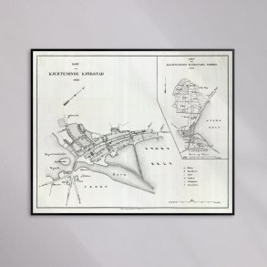 Kerteminde 1859 - Historisk bykort