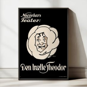 Den tr�tte Theodor 1924 - Teaterplakat