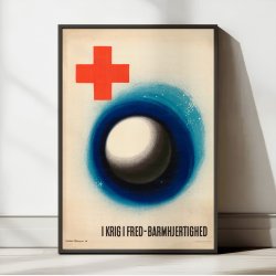 Dansk R�de Kors 1941 - I krig i Fred - Barmhjertighed plakat