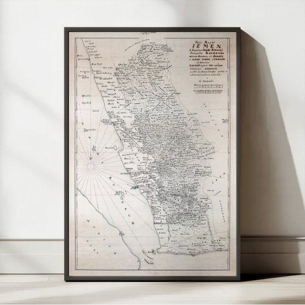 Yemen, Pars Regni Iemen 1767 - Kort