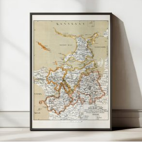 Holb�k Amt �stlige del 1872 - Historisk landkort