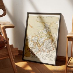 Holb�k Amt �stlige del 1872 - Historisk landkort