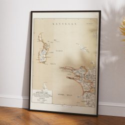 Holb�k Amt vestlige del 1872 - Historisk landkort