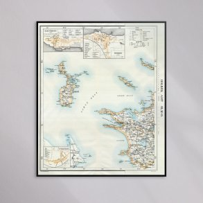 Holb�k Amt 1897-1918 - Historisk landkort