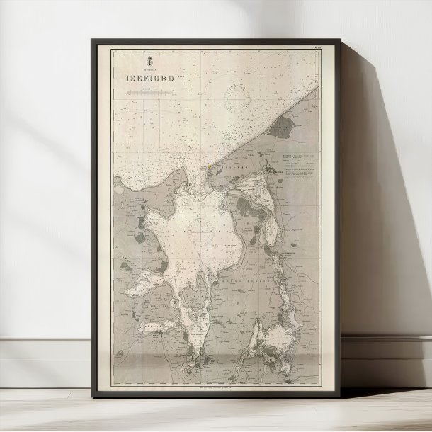 Kattegat og Isefjord 1890 - Historisk s�kort