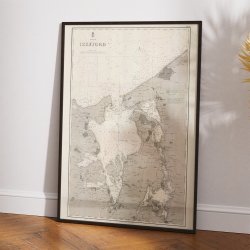 Kattegat og Isefjord 1890 - Historisk s�kort