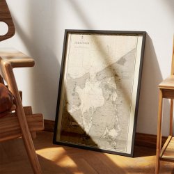 Kattegat og Isefjord 1890 - Historisk s�kort