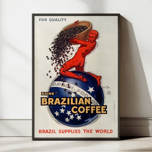 Brazilian Coffee 1931 - Vintage reklameplakat