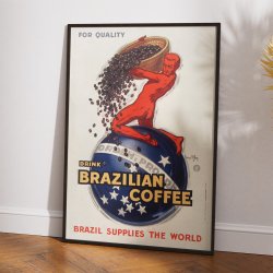 Brazilian Coffee 1931 - Vintage reklameplakat