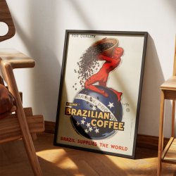 Brazilian Coffee 1931 - Vintage reklameplakat