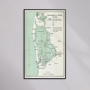 Ringk�bing og Stadil Fjorde 1890 - Historisk landkort