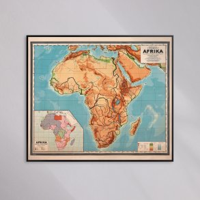 Afrika 1930 - Historisk undervisningskort
