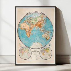 �stlige halvkugle - Historisk undervisningskort