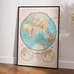 �stlige halvkugle - Historisk undervisningskort