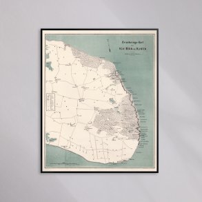 M�ns Klint 1884 - Historisk landkort