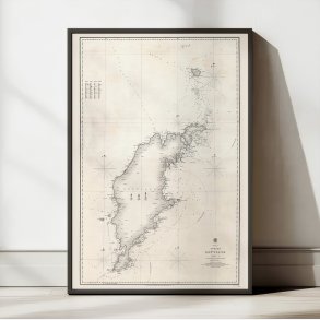 Gotland 1855 - Historisk s�kort