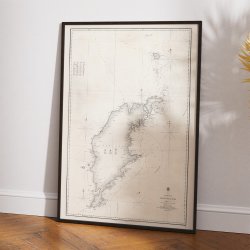 Gotland 1855 - Historisk s�kort