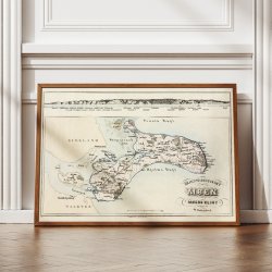 M�n og M�ns Klint 1866 - Historisk landkort