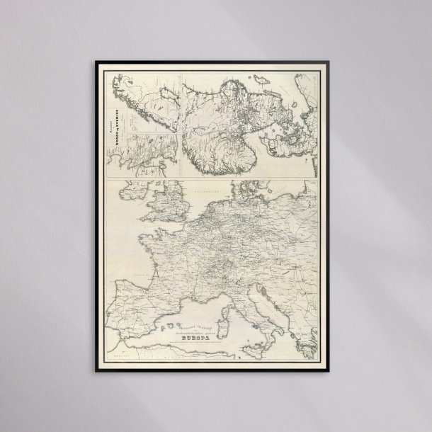 Europas jernbaner 1894 - Historisk kort