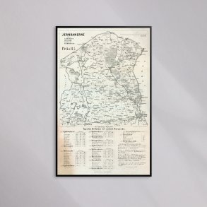 Jernbaner omkring K�benhavn 1900-1905 - Historisk kort