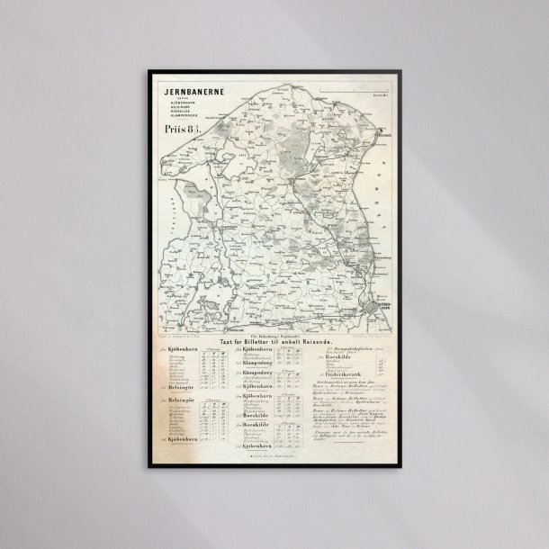 Jernbaner omkring K�benhavn 1900-1905 - Historisk kort