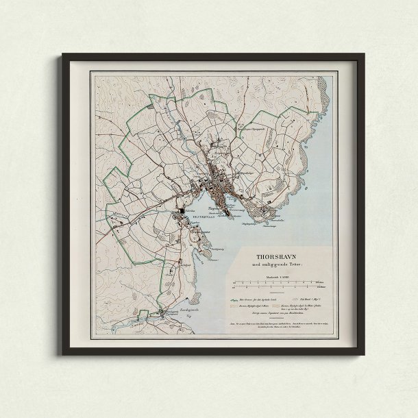 Thorshavn 1902 - Med omliggende Trer