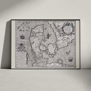 Historisk kort over Danmark 1610 - Daniae regni typus