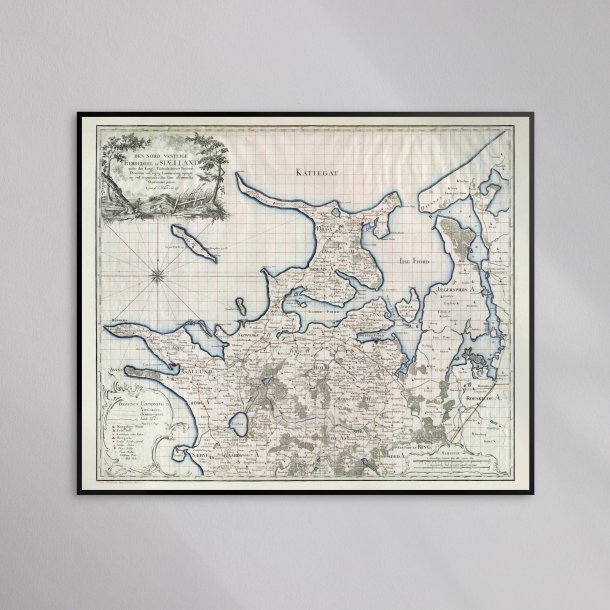 Nordvestlige Sj�lland - Videnskabernes Selskab kort