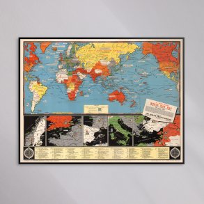 Verdenskrigskort 1942 - Historisk krigskort