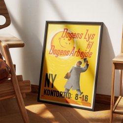 Dagens lys til dagens arbejde - Dansk propaganda plakat