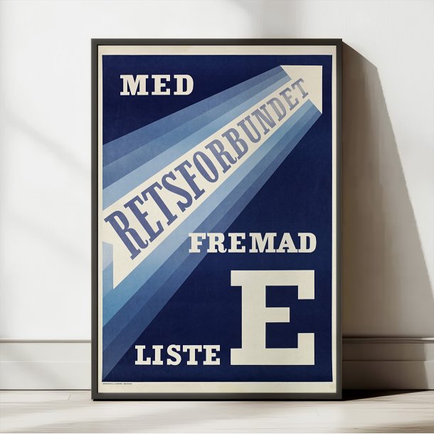 Valgforbundet - Liste E valgplakat