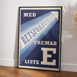 Valgforbundet - Liste E valgplakat