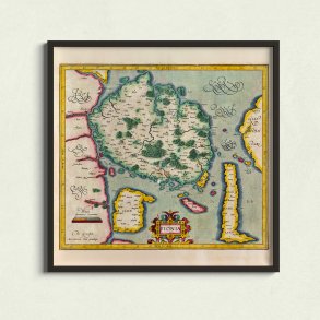 Fyn 1613 - Fionia af Gerardus Mercator