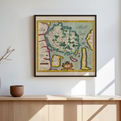 Fyn 1613 - Fionia af Gerardus Mercator