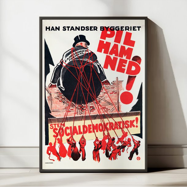 Socialdemokratiet valgplakat 1932 - Politisk plakat